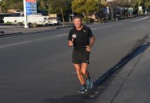 Pat Farmer runs through Tatiara for The Voice