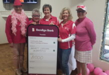 Sea of pink at Blue Lake course