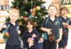 Students spread festive cheer