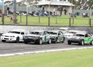 Tin-top action at Borderline Speedway